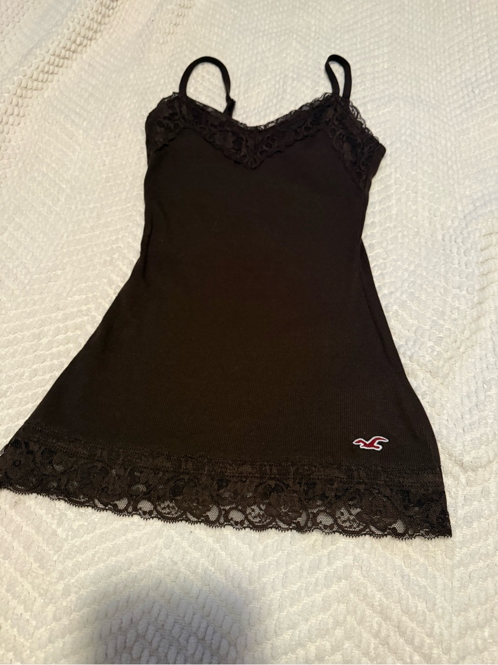 Hollister Black Lace-Trim Cami